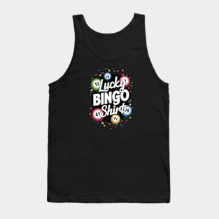 Lucky Bingo Shirt with Colorful Bingo Balls Tank Top